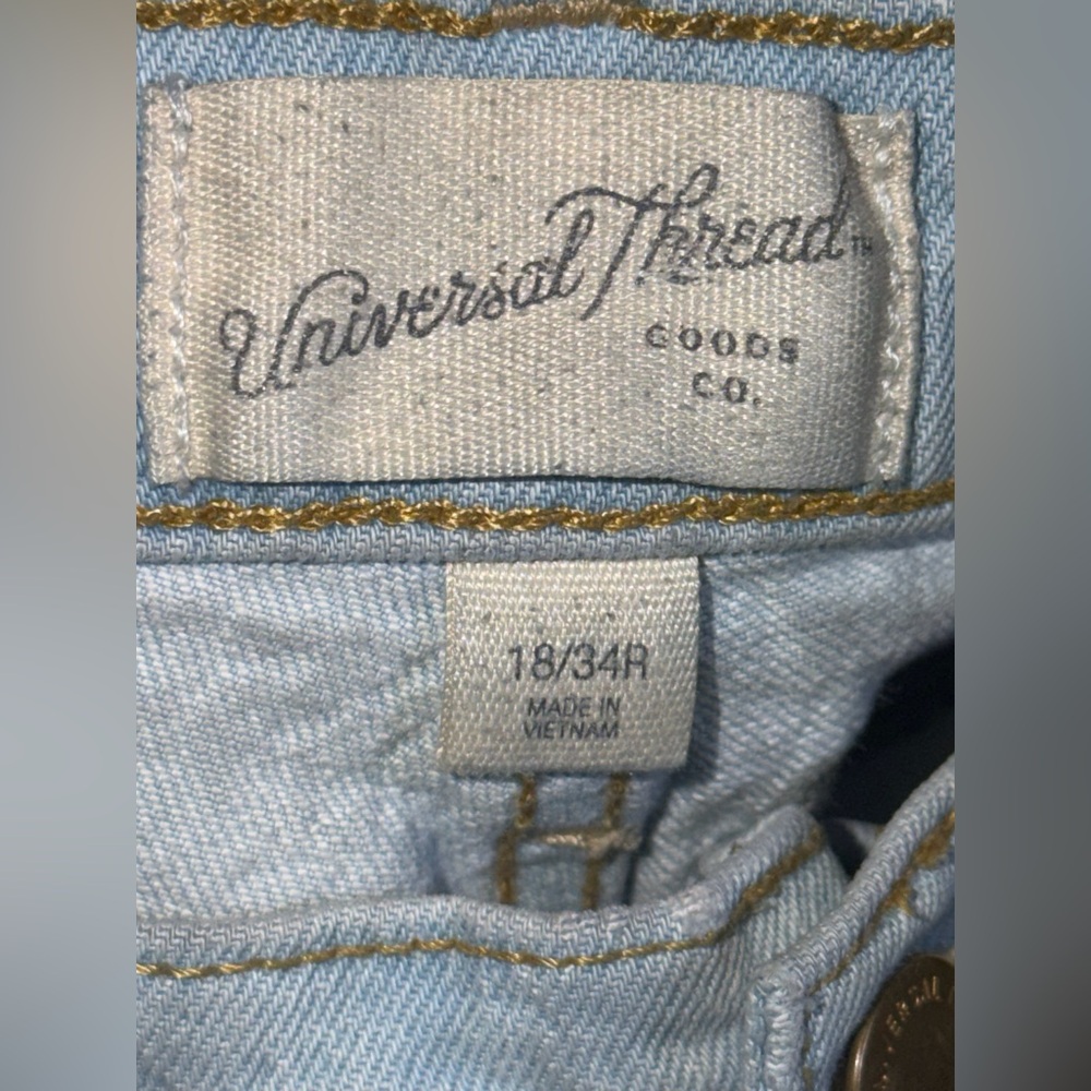 Universal Thread Vintage Straight Button Fly Deni… - image 3